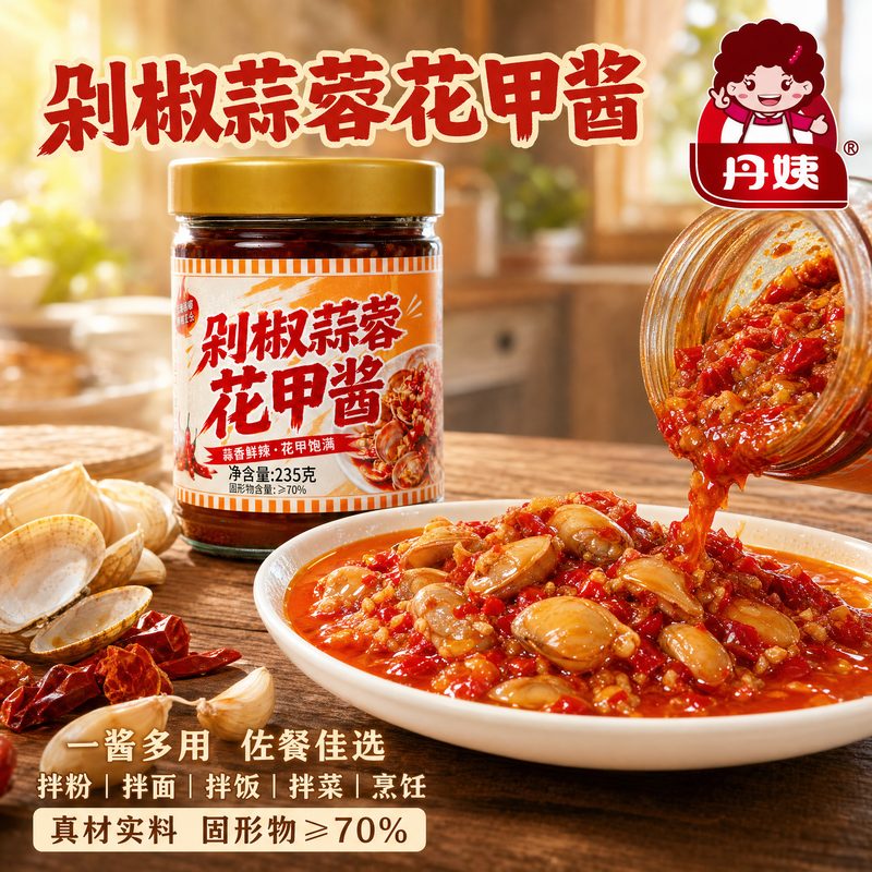 丹姨剁椒蒜蓉花甲酱
